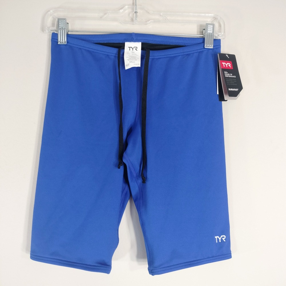 TYR Royal Blue Swim Jammer; Durafast Elite Solid Male Jammer NWT